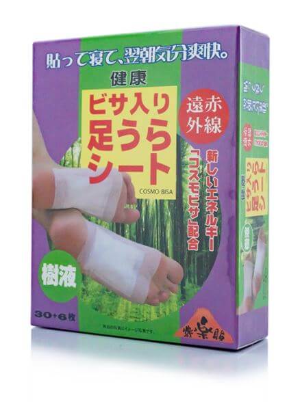 Miếng dán chân thải độc Cosmo Bisa - Nhật Bản hộp 36 miếng