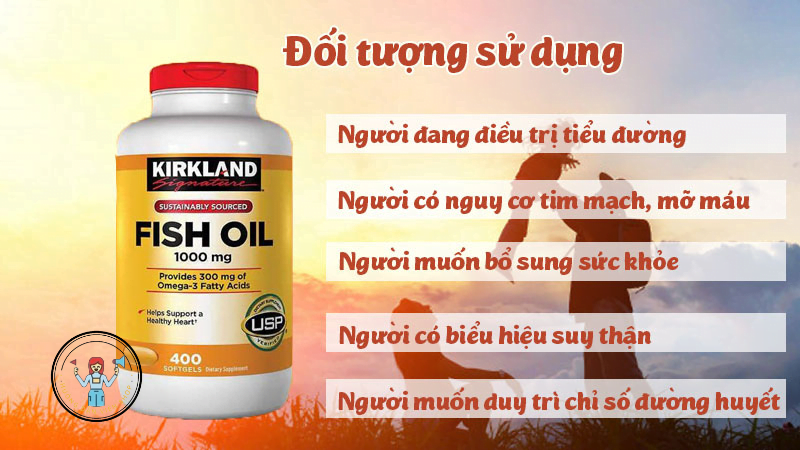 doi-tuong-su-dung-dầu- cá -Kirkland -Omega-3- Fish Oil