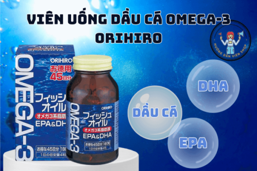 Viên uống dầu cá Omega-3 Orihiro 180 viên