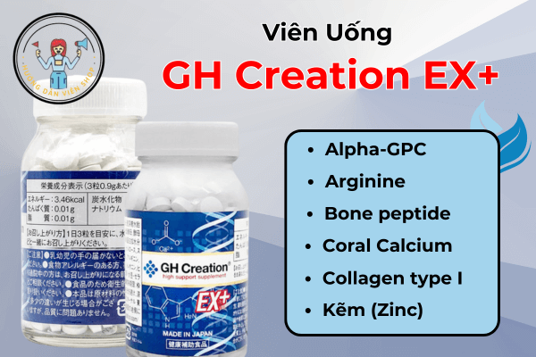 Viên Uống GH Creation EX+ – Lựa chọn hoàn hảo để chinh phục chiều cao lý tưởng!