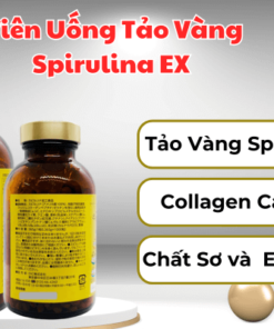 Viên Uống Tảo Vàng Spirulina EX 2000 VIÊN – NGUỒN DƯỠNG CHẤT TỰ NHIÊN HOÀN HẢO CHO SỨC KHỎE