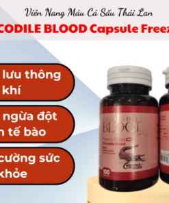 COROCODILE BLOOD Capsule Freeze Dried –  Viên Nang Máu Cá Sấu Thái Lan