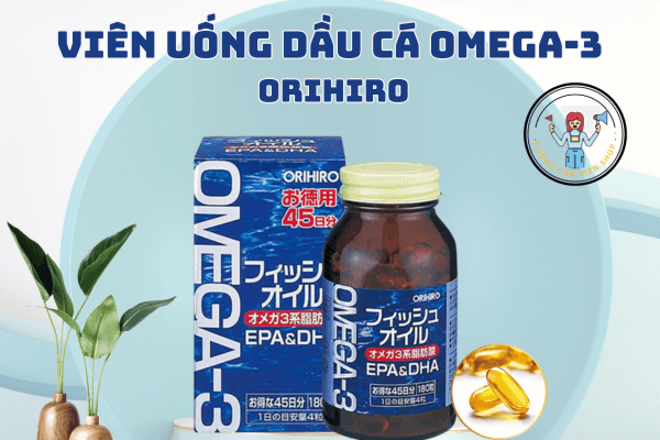 Viên uống dầu cá Omega-3 Orihiro 180 viên