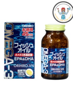 Viên uống dầu cá Omega-3 Orihiro 180 viên