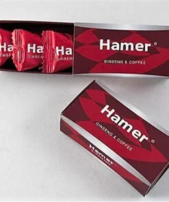 Hamer Ginseng & Coffee - Kẹo Sâm Hamer "Sino-USA Collaboration" Hộp 30 Viên