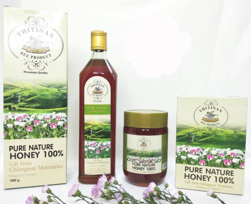 mật ong hoa anh túc thái lan thitinan pure natural honey 100%
