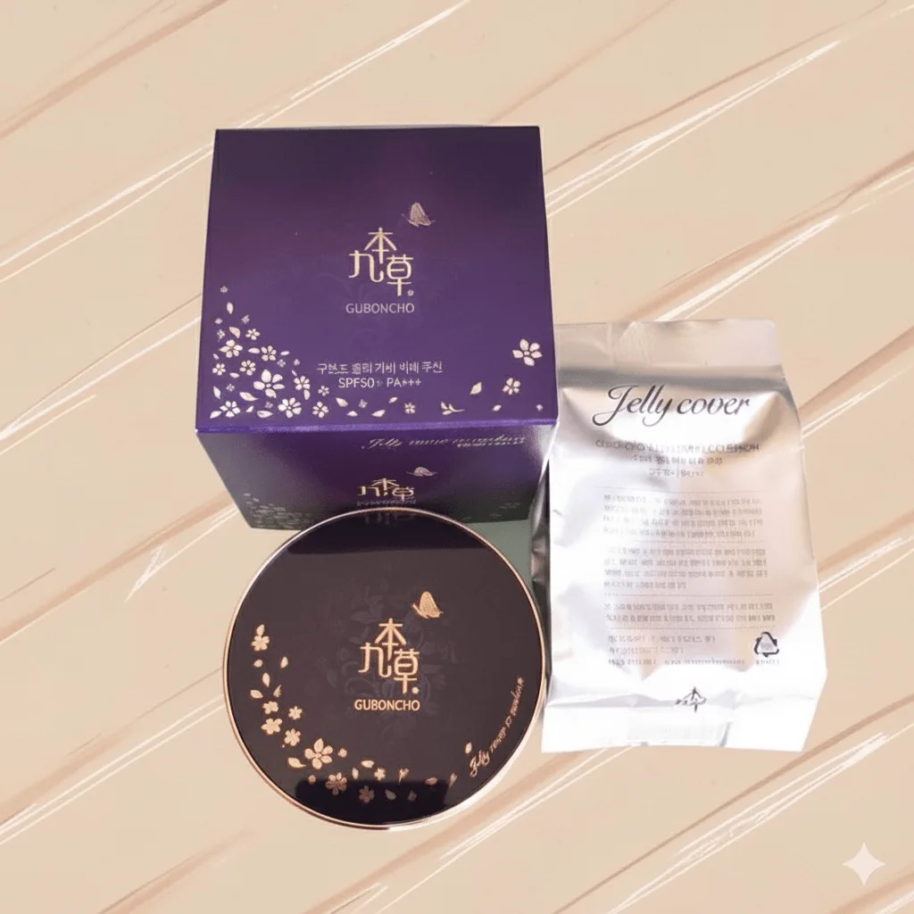 Phấn Nước Guboncho Premium Gold Jelly Cover Cushion – Lớp Nền Mỏng Nhẹ, Che Phủ & Dưỡng Da