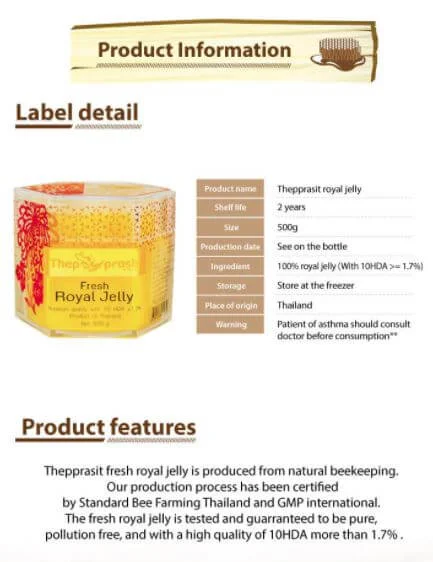 Sữa Ong Chúa Tươi Fresh Royal Jelly Thailand 500g
