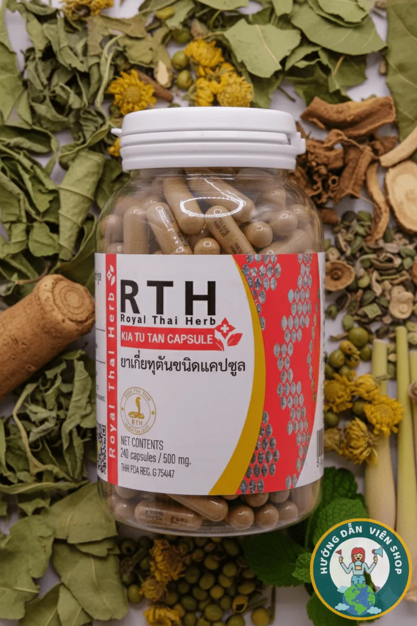 Review chi tiết Kia Tu Tan – Thuốc rắn Thái Lan số 1 giúp thải độc, trị mụn, hỗ trợ gan