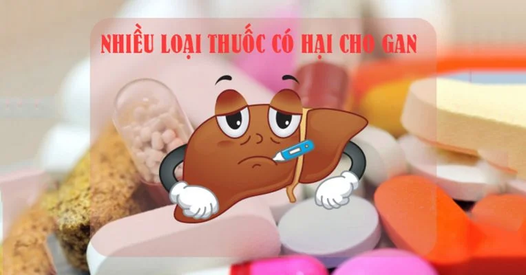 gan bị tổn thương do tác dụng phụ của thuốc