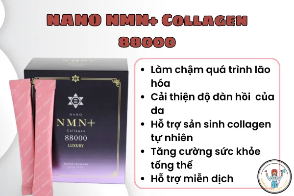 Bột Uống NANO NMN+ Collagen 88000 - Giải Pháp Chống Lão Hóa Toàn Diện 12 Bột Uống NANO NMN+ Collagen 88000 – Giải Pháp Chống Lão Hóa Toàn Diện