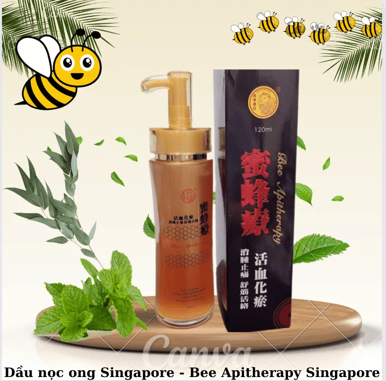 Dầu Nọc Ong Sử Tử Đỏ - Bee Apitherapy Singapore 120 ML 21 dau-noc-ong-su-tu-do-singapore