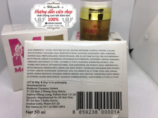 kem ốc sên thái lan snail gold