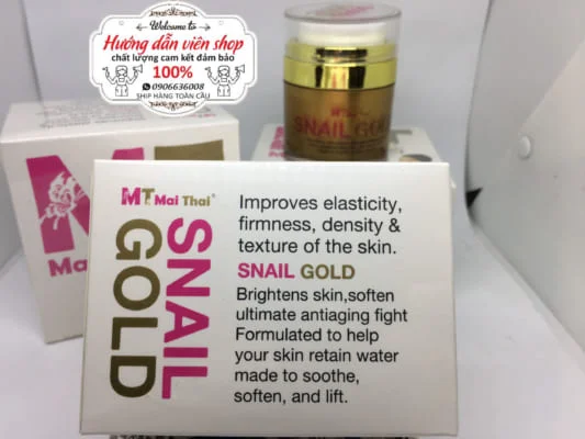 kem snail gold mai thái