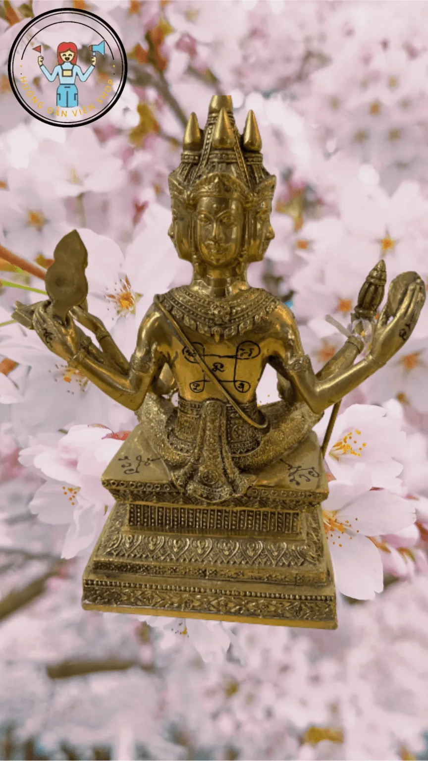 Tượng Phật Tứ Diện: Tượng Phật Bốn Mặt Thờ Phượng