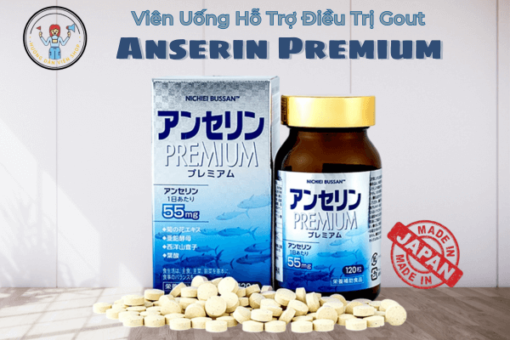 Viên Uống Anserin Premium (120 Viên) – Viên Uống Hỗ Trợ Điều Trị Gout