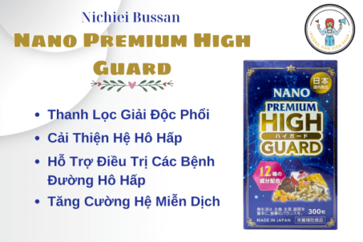 Viên Uống Bổ Phổi Nichiei Bussan Nano Premium High Guard